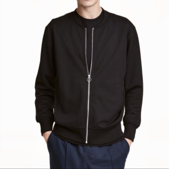 H&M Other - H&M L.O.G.G Mens Black Jersey bomber jacket